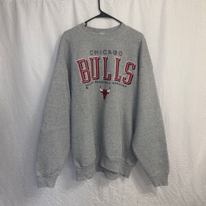 Chicago Bulls Pro Layer Sweatshirt Heather Gray Vintage Made In USA Size XXL